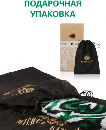 Шелковый (Бахмаль) Клатч-конверт-папка-косметичка PROSPERITAS CORDIS! (Сердце удачи!) THINY_PROSPERITAS CORDIS!